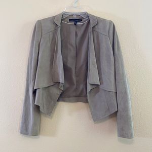 White House Black Market Swayed Grey Jacket